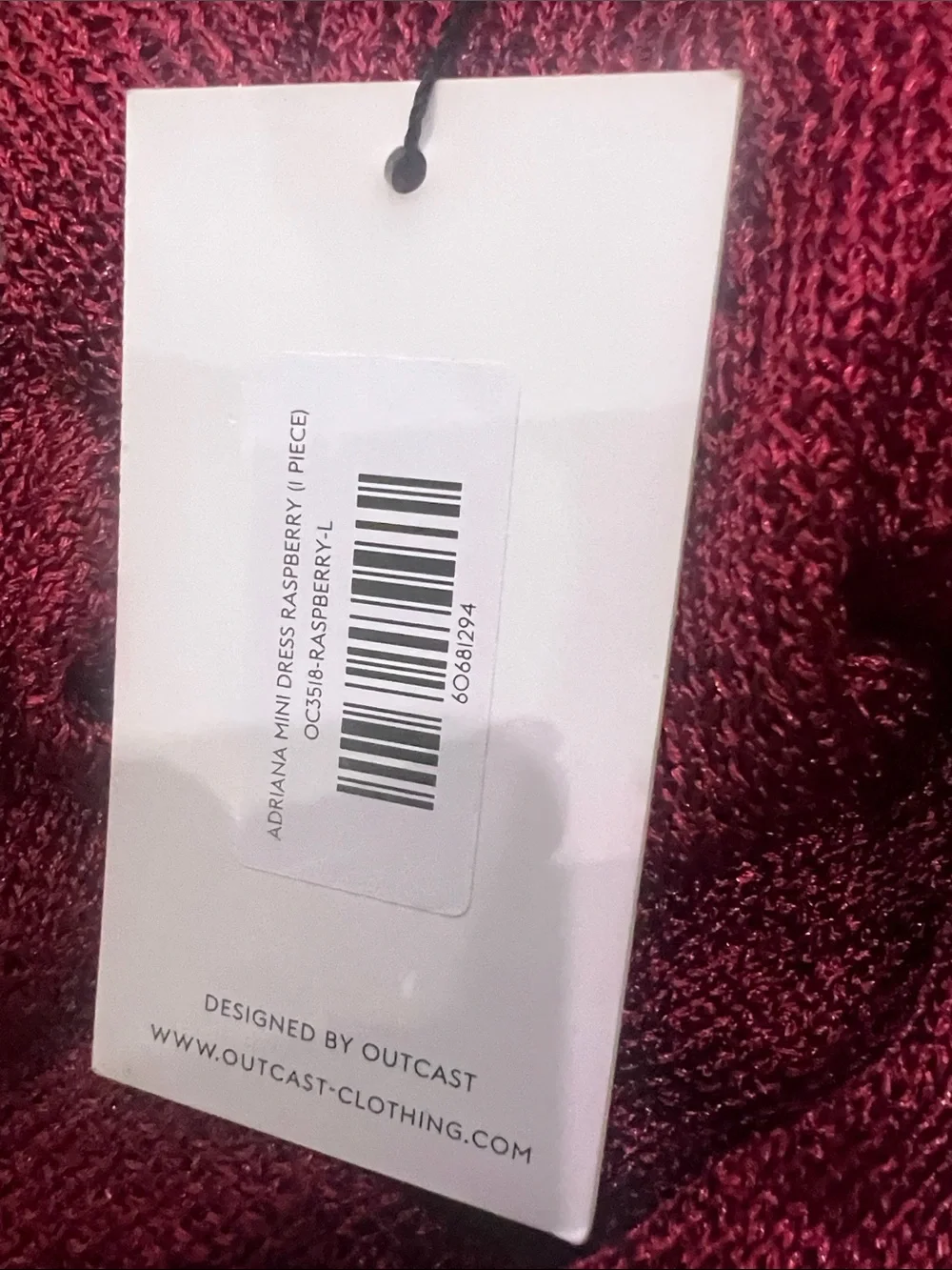 BRAND NEW OUTCAST Women’s Knit Halter Backless Burgundy Dress Size L